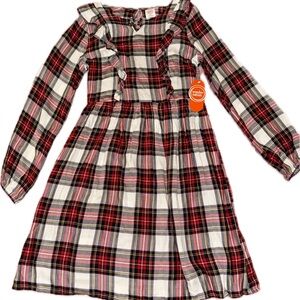 Wonder Nation Red and Black Plaid Dress